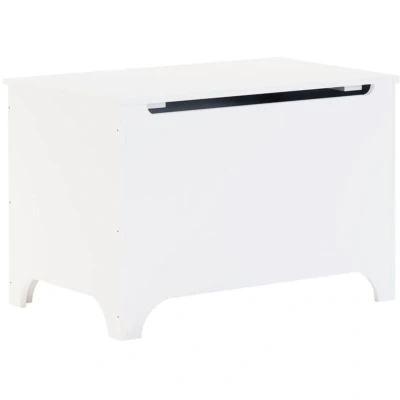 Image of vidaXL Storage Box with Lid RANA White 80x49x54 cm Solid Wood Pine