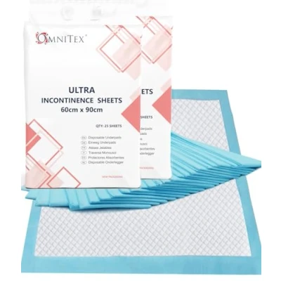 Image of 50pk 2000ml 60x 90cm Extreme Absorbency Disposable Bed Pads Incontinence Mattress Protector sheets, Dog Pads, Training Nappy Wetting Sheet