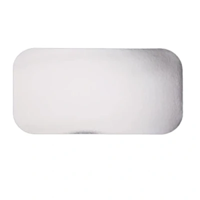 Image of Fiesta Green Waxed Lids for Large Foil Containers, Pack of 500, Dimensions: 201(W) x 109(D)mm, Fits CD951 CD952