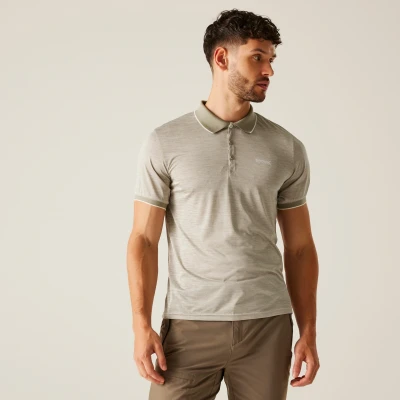 Image of Regatta Men&#039;s Quick Drying Remex II Jersey Polo Shirt Golden Sand