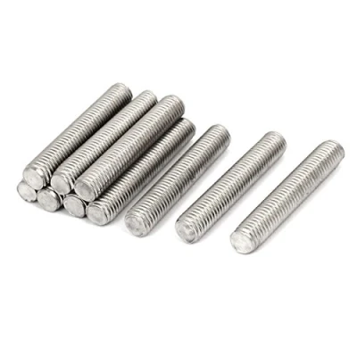 Image of Sourcingmap M10 x 60mm 1.5mm Pitch 304 Stainless Steel Fully Threaded Rods Fasteners 10 Pcs