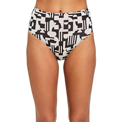 Image of ESPRIT Women&#039;s Modern Print RCS H.w.Letter Slip, Black, 8