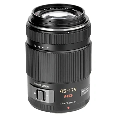 Image of Panasonic LUMIX H PS45175E K GX Vario Telephoto Powerzoom 45 175 mm Lens Black