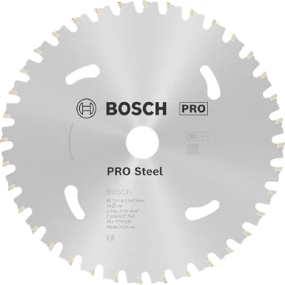 Image of Bosch 1x PRO Steel Circular Saw Blades for Cordless Hand Held Dry Cutters (for Steel, Ø mm, Professional Accessory Cutter)