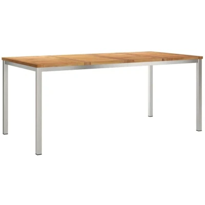 Image of vidaXL Outdoor Dining Table 180x90x75 cm Solid Wood Teak