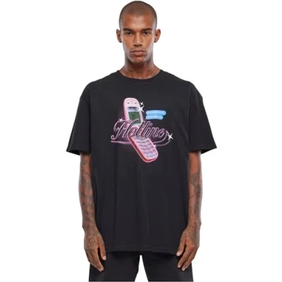 Image of Mister Tee Mt2875 Hotline Oversize T Shirt, Black, XS