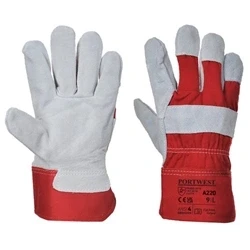 Image of Portwest Premium Chrome Rigger Glove Red XXL