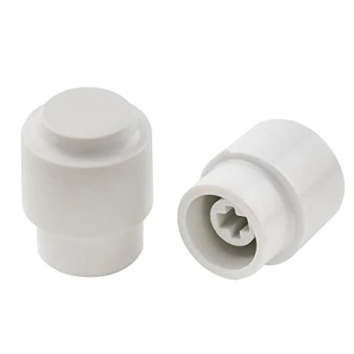 Image of Musiclily Pro Metric Tele Barrel Switch Tips Knobs Caps for Import Squier Style Electric Guitar, White (Set of 2)