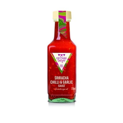 Image of Cottage Delight Sriracha Chilli and Garlic Sauce 220ml, Red