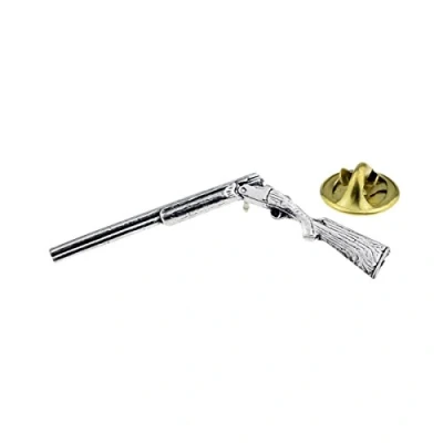 Image of G33 Broken SHOTGUN English Pewter Lapel Pin Badge XTSPBG33