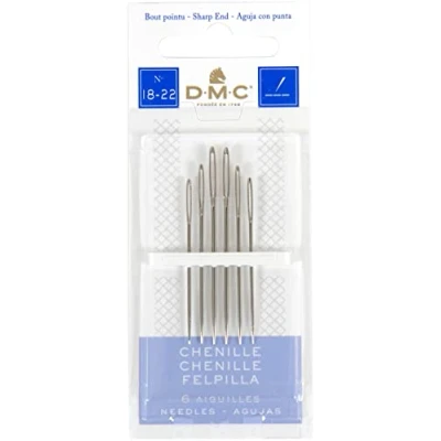 Image of DMC Chenille Hand Needles Size 18/22 6/Pkg