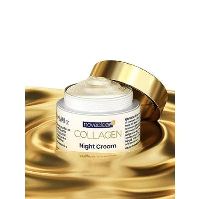 Image of Collagen Night Cream With Marine and Active Gold