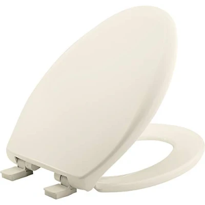 Image of Mayfair 187SLOW 346 Affinity Slow Close Removable Toilet Seat That Will Never Loosen, Providing The Perfect Fit Long Lasting Solid Plastic, Biscuit, 1 Pack Elongated
