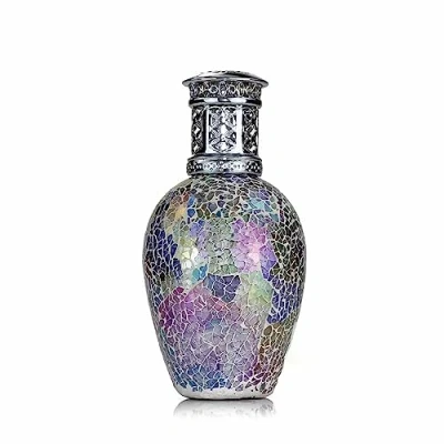 Image of ASHLEIGH &amp; BURWOOD Fragrance Lamp Fairy Dust Small 30 40 Minutes Burn Time Hand Crafted Blue, Aqua and Lilac