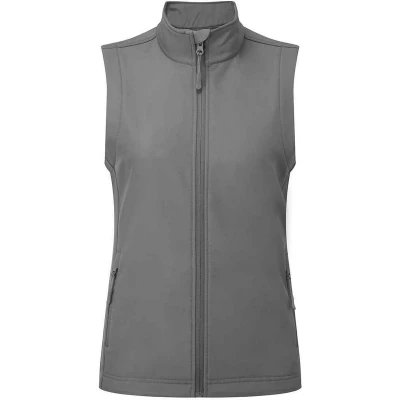 Image of Premier Womens/Ladies Windchecker Gilet (Dark Grey) Size Large