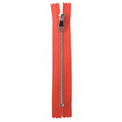 Image of Nickel Free #5 Zipper Metal Open &amp; Closed End No.5 Zip (Red (Hot 148), 6.5 inch 16 cm (Closed End))