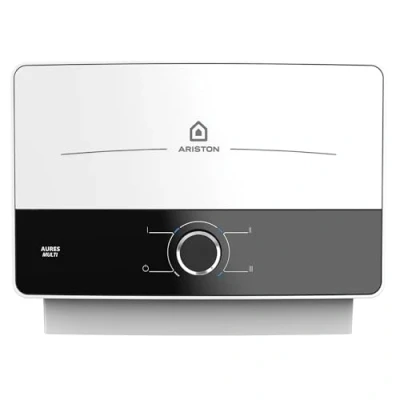 Image of Ariston AURES Multi Electric Instantaneous Water Heater 9.5kW, Point, Compact Size, ELCB System, User Friendly and A Energy Rated. Manufactured to be Installed in UK 3195216.