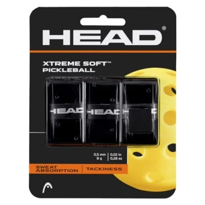 Image of HEAD Xtreme Soft Pickleball Overgrip 3 Pack, Black