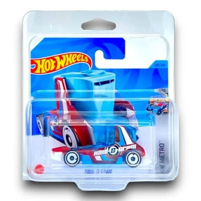 Image of Hot Wheels Haul O Gram (Red, White &amp; Blue) 10/10 HW Metro 2023 220/250 (Short Card) COMES IN A KLAS CAR KEEPER PROTECTIVE COLLECTORS CASE HKG95