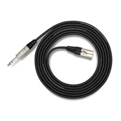 Image of Hosa HSX 015 REAN 1/4 inch TRS to XLR3M Pro Balanced Interconnect Cable, 15 feet