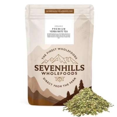 Image of Sevenhills Wholefoods Organic Premium Yerba Mate Tea 400g, Erva Mate, Chimarrao, Traditional South American Loose Leaf