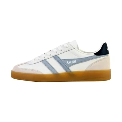 Image of Gola Viper Leather Women&#039;s White/Air Trainers UK 4