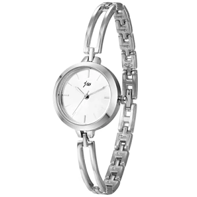 Image of JewelryWe Women&#039;s Wristwatch Elegant Gold/Silver Bracelet Watch Round Analog Quartz Dress Watch, for Mother’s Day