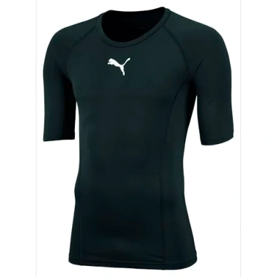 Image of Puma LIGA Kids Baselayer Short Sleeves T Shirt, Black, 164