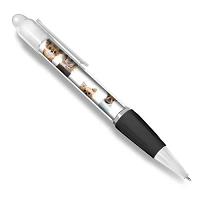 Image of Destination Vinyl ltd Beautiful and comfortable White Ballpoint Pen(Black Ink) Chihuahua Dog Puppy Group #8131 2
