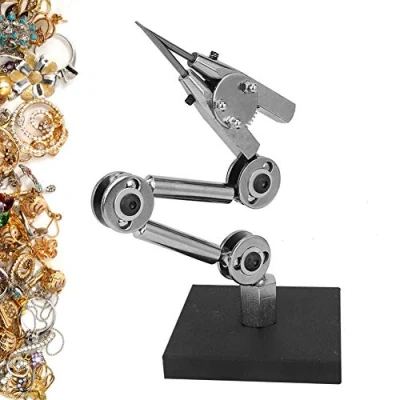 Image of Helping Hands Soldering, Soldering Station, Jewelry Welding Fixture Third Hand Solder Iron Stand with Alligator Clip Table Clamp Auxiliary for Repairing