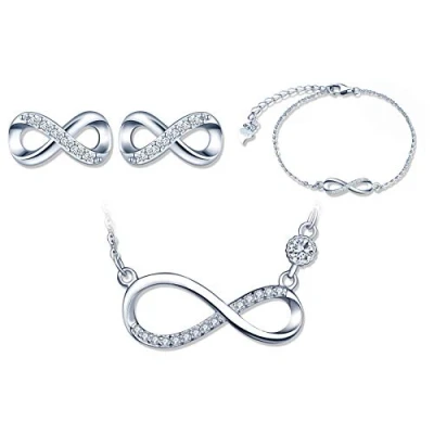 Image of Yumilok Luxury Jewelry Set 925 Sterling Silver Infinity Jewellery for Women