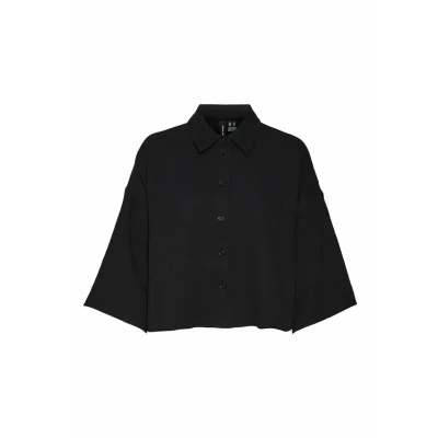 Image of Vero Moda Buttondown blouse, Women&#039;s, Size: Small, Black