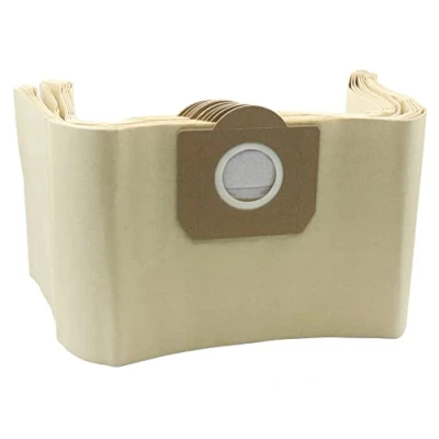 Image of KENSHIRE 10 pack paper filter bags compatible for Karcher WD3 WD3P Wet &amp; Dry vacuum cleaner part A 2204, 2234 PT, 2534 PT SE 4001, 4002 vacuum, 6.959 130
