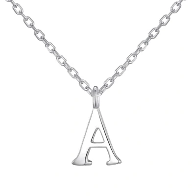 Image of Philip Jones Sterling Silver Initial A Necklace