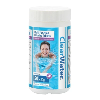 Image of Clearwater Mini Multifunction Chlorine Tablets, 50 x 20g
