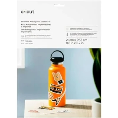Image of Cricut™ Printable Waterproof Holographic Sticker Set A4 (5 ct)