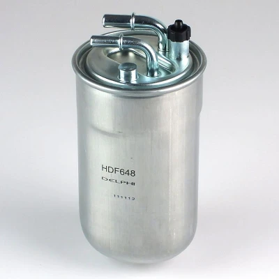Image of 813070, 818031, 95521116 Fuel Filter DELPHI HDF648 with quick coupling VAUXHALL: Corsa Mk3, Mk4, Corsavan Mk4