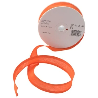 Image of Inastri 25/5/5 mm Cotton Bias Binding, Orange