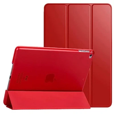 Image of PROTech Case For Apple iPad Mini 1/2 /3rd Generation Smart Magnetic Stand Cover with Automatic Wake/Sleep Model No. A1432 / A1454 A1455 A1489 A1490 A1491 A1599 A1600 A1601 (Red)