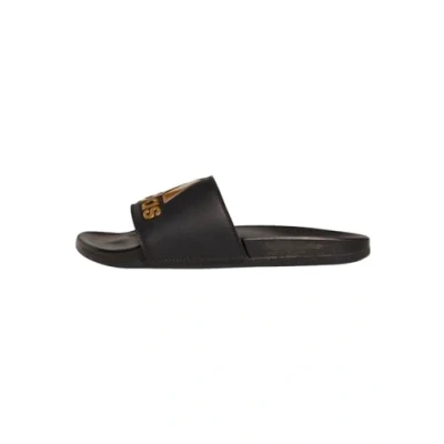 Image of adidas Performance Adilette Comfort Pool slides core black gold metallic black, Size: 11, Synthetics