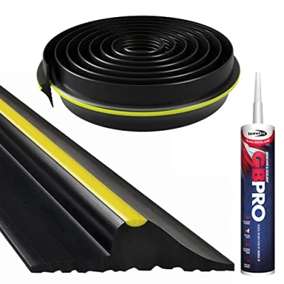 Image of Heavy Duty Garage Door Floor Threshold Weather Seal Rubber Draught Rain Excluder (16ft)