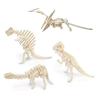 Image of Quay Dinosaur Set 4 Woodcraft Construction Kit FSC