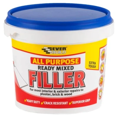 Image of Everbuild All Purpose Ready Mixed Filler Interior And Exterior Use White 1Kg
