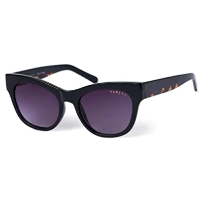 Image of RADLEY RDS 6508 Women&#039;s Sunglasses 104 Black Leopard Tortoise/Smoke Gradient