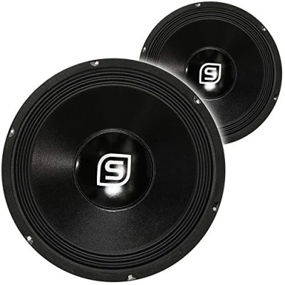 Image of 12&quot; DJ Disco Speaker Chassis 8 Ohms Replacement Spares Parts Driver Cone (Pair)