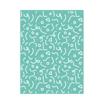 Image of Embossing Confetti Craftelier Folder Festive Texture for Scrapbooking and Crafts Fits Sizzix Big Shot, Shot Plus, Revolution 15 x 20 cm