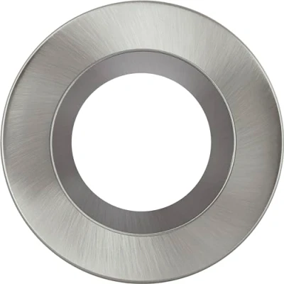 Image of Luceco Regressed Profile Bezel for FType Downlights, Brushed Steel