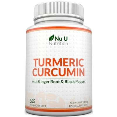 Image of Turmeric Curcumin with Ginger Root &amp; Black Pepper 365 Vegan Capsules