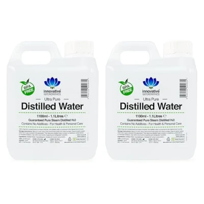 Image of Distilled Water 100% Pure Steam H2O 1100ml (2)