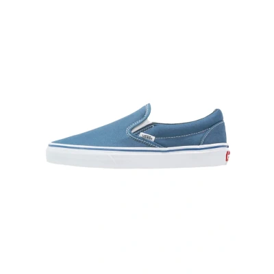 Image of Vans Classic Slip On women&#039;s ons (Shoes) in Blue